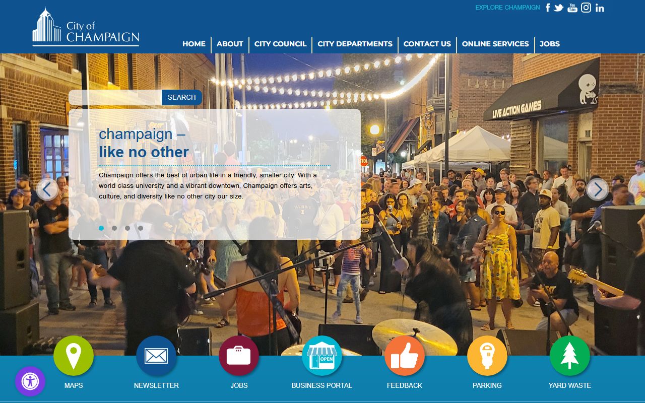 Champaign city portal for police department arrest records