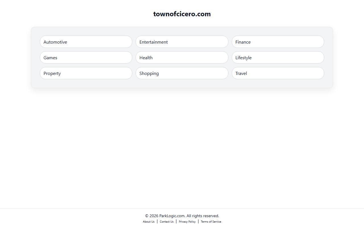 Cicero Police Department main page for arrest records