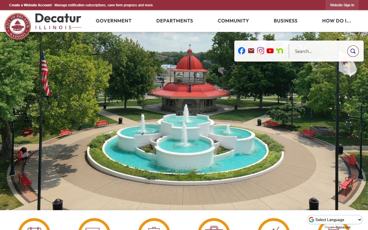 Decatur Police Department city portal for arrest records