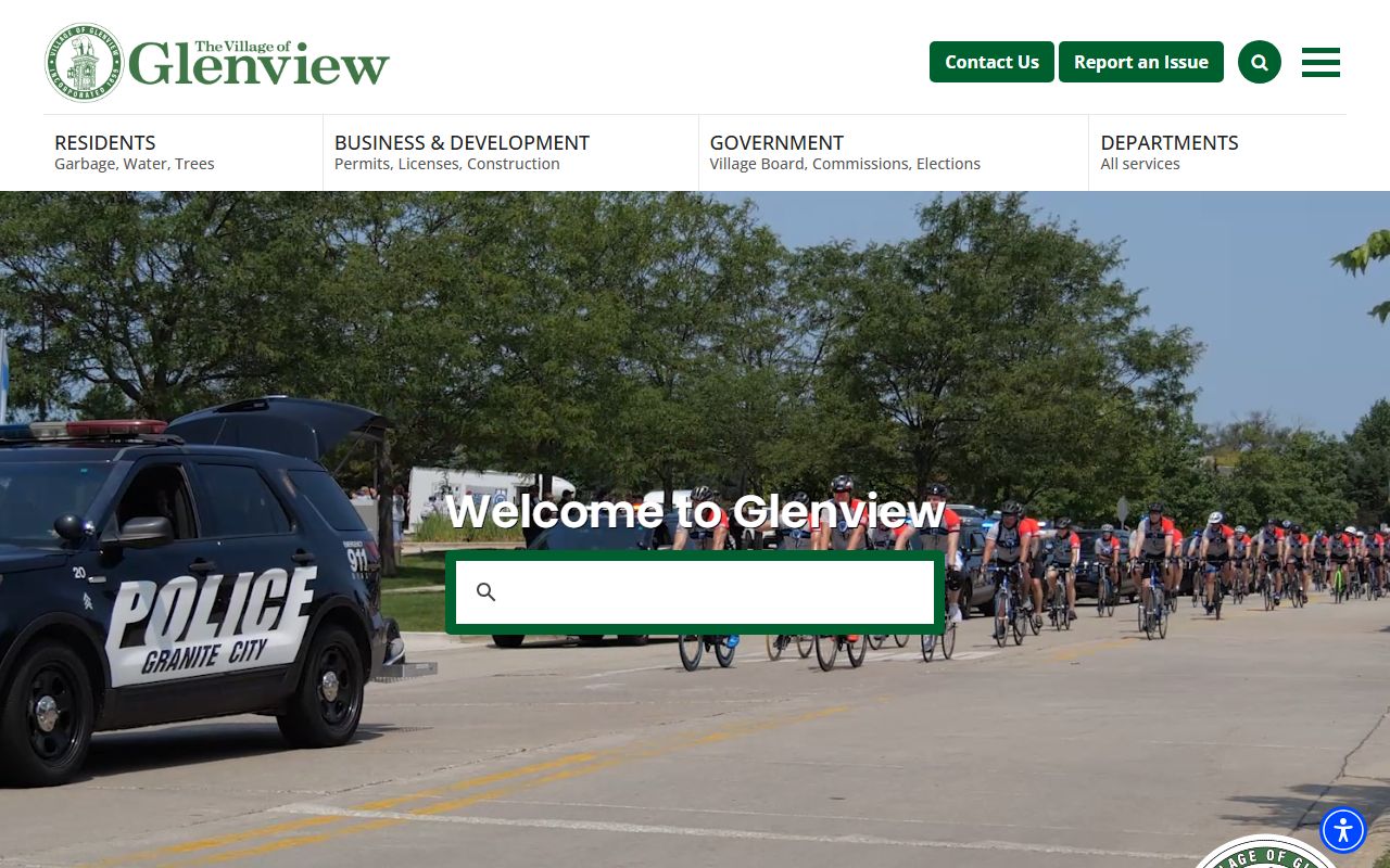 Glenview village portal for public records and arrest record access
