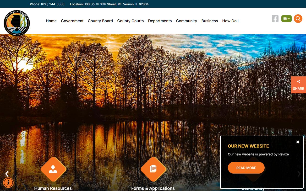 Jefferson County jail information page for arrest and booking records