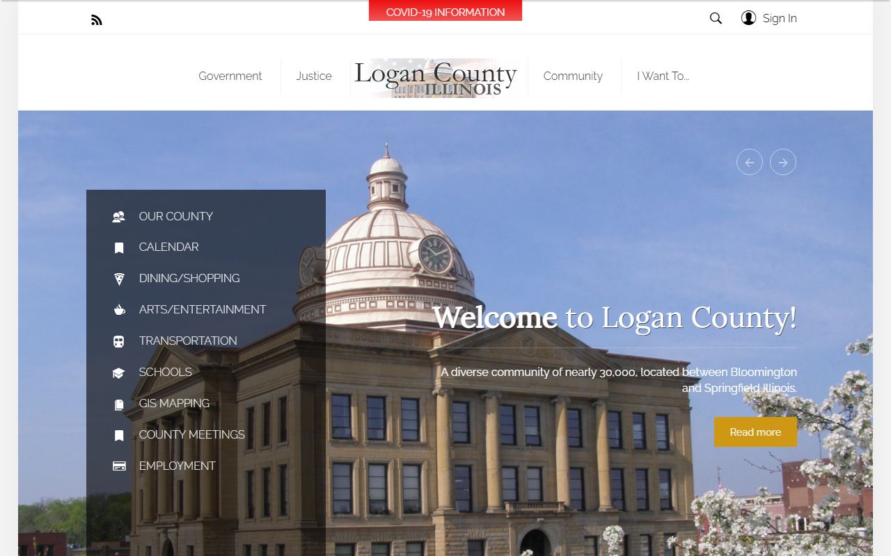 Logan County Sheriff's Office page for arrest records information