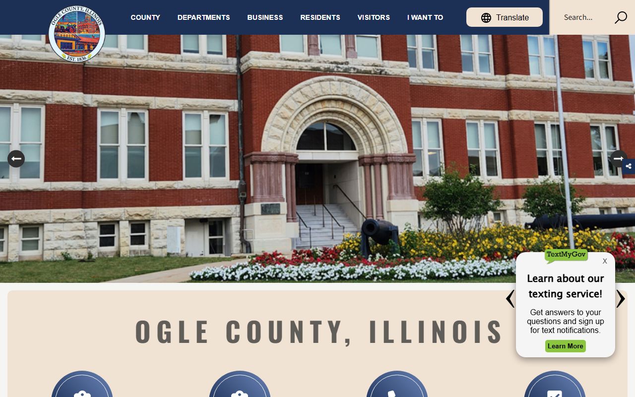 Ogle County portal for accessing arrest records information